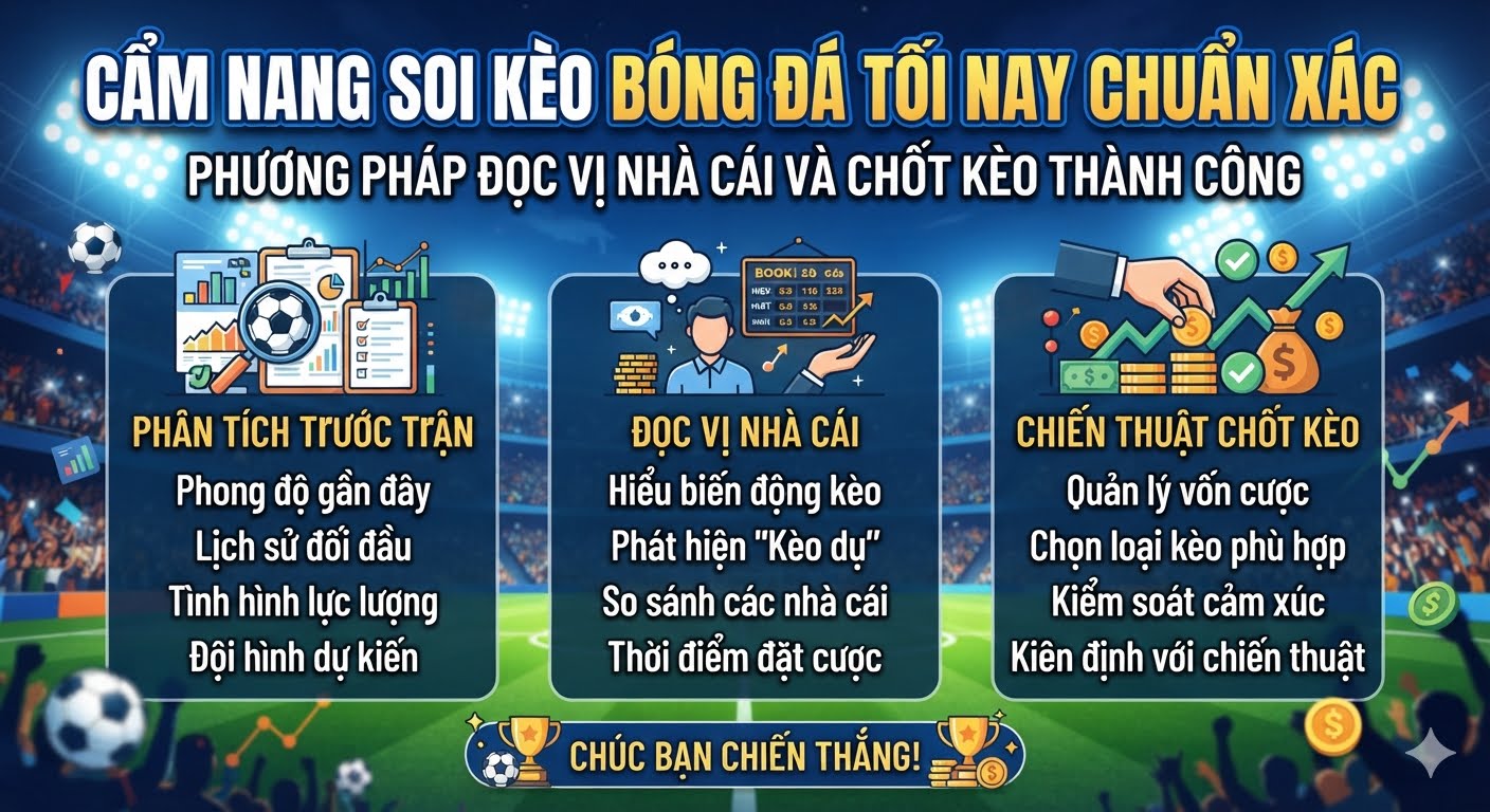 kèo bóng tối nay